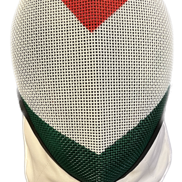 OK-Fencing Tőr Fejvéd fix béléssel, nemzeti színű festéssel