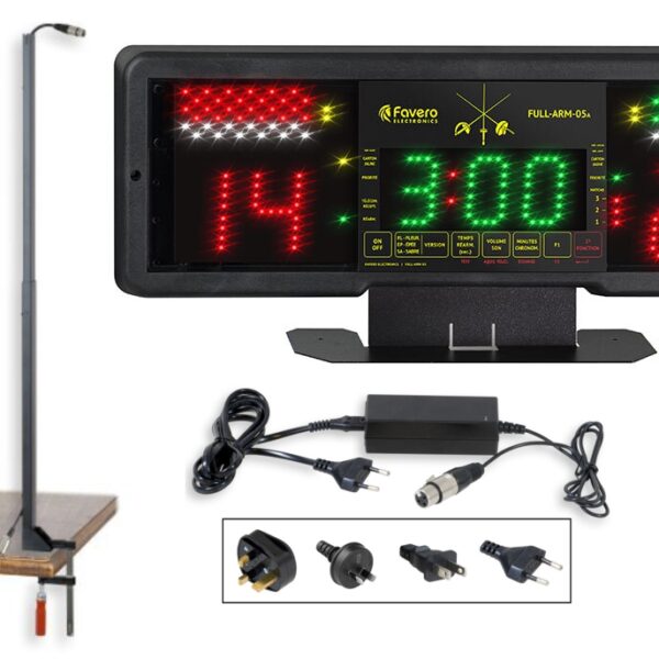 Favero FA-05 (FULL-ARM-05) eredményjelző, tápegységgel, állvánnyal