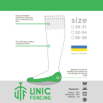 UNIC Fencing gyermek vívózokni